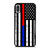Thin Blue Red Line Us Flag Police Firefighter iPhone XR / X / XS / XS Max Case Cover