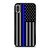 Thin Blue Line Us Flag Law Enforcement iPhone XR / X / XS / XS Max Case Cover
