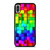 Rainbow Ombre Box Squares Print Pattern iPhone XR / X / XS / XS Max Case Cover