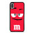 M And Ms Red Chocolate Cute Cartoon iPhone XR / X / XS / XS Max Case Cover