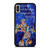 Disney Mickey Mouse Quote Floral Blue Flowers iPhone XR / X / XS / XS Max Case Cover