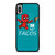 Blue Cartoon Deadpool Oh My Taco Funny Parody iPhone XR / X / XS / XS Max Case Cover