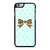 Blue Pattern With Gold Glitter Screen Print iPhone 6 / 6S / 6 Plus / 6S Plus Case Cover