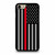 Thin Red Line Us Flag iPhone 7 / 7 Plus / 8 / 8 Plus Case Cover