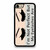 Im Not Perfect But My Eyelashes Are Bride Bridesmaid Brides Squad Mom Life Make Up iPhone 7 / 7 Plus / 8 / 8 Plus Case Cover