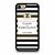 Classy Coco Quotes Stripes iPhone 7 / 7 Plus / 8 / 8 Plus Case Cover