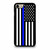 American Flag Thin Blue Line Police Pride iPhone 7 / 7 Plus / 8 / 8 Plus Case Cover