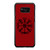 Vegvisir Viking Compass Black Red Symbol Samsung Galaxy S8 / S8 Plus / Note 8 Case Cover