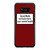 Social Media Seriously Harm Your Mental Health Maroon Samsung Galaxy S8 / S8 Plus / Note 8 Case Cover