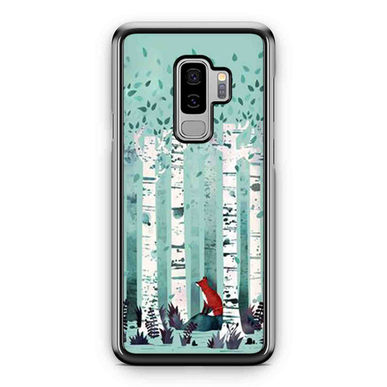 A Fox Waits In The Birches Samsung Galaxy S9 / S9 Plus Case Cover