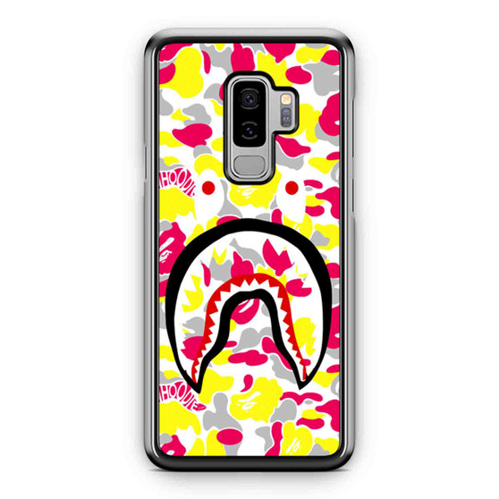 A Bape Shark Camo Logo Samsung Galaxy S9 / S9 Plus Case Cover