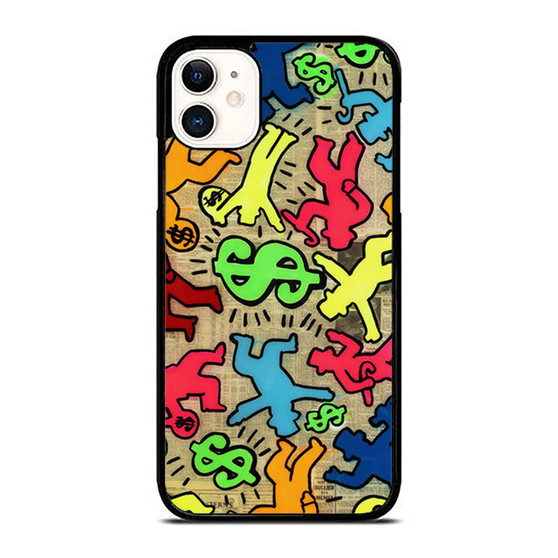 2020 Alec Monopoly Banksy High Quality Handpainted And Keith Haring iPhone 11 / 11 Pro / 11 Pro Max Case Cover