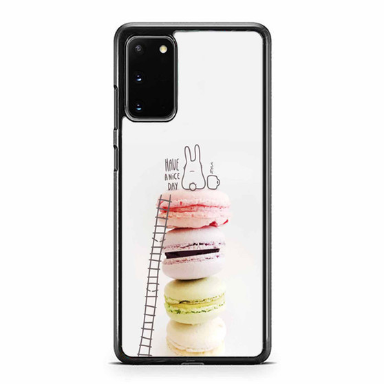 Macaron Bunny Have A Nice Day Samsung Galaxy S20 / S20 Fe / S20 Plus / S20 Ultra Case Cover