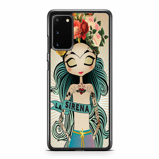 Little Fridas Dream Tattoo Mermaid La Sirena Samsung Galaxy S20 / S20 Fe / S20 Plus / S20 Ultra Case Cover