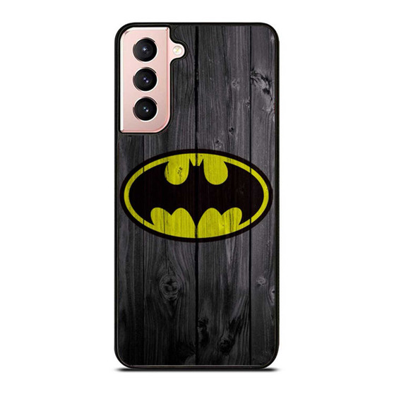 Wooden Batman Logo Dc Comics Justice League Samsung Galaxy S21 / S21 Plus / S21 Ultra Case Cover