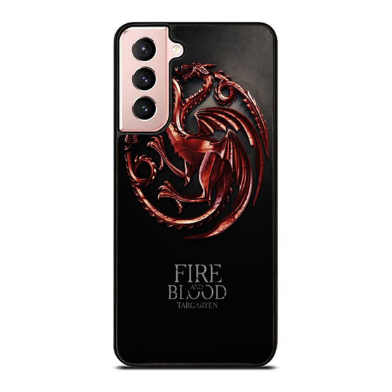 A Song Of Ice And Fire Fire And Blood Game Of Thrones House Targaryen Tv Series Samsung Galaxy S21 / S21 Plus / S21 Ultra Case Cover