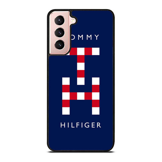 90S Tommy Hilfiger Logo H Cable Knit Vintage Samsung Galaxy S21 / S21 Plus / S21 Ultra Case Cover