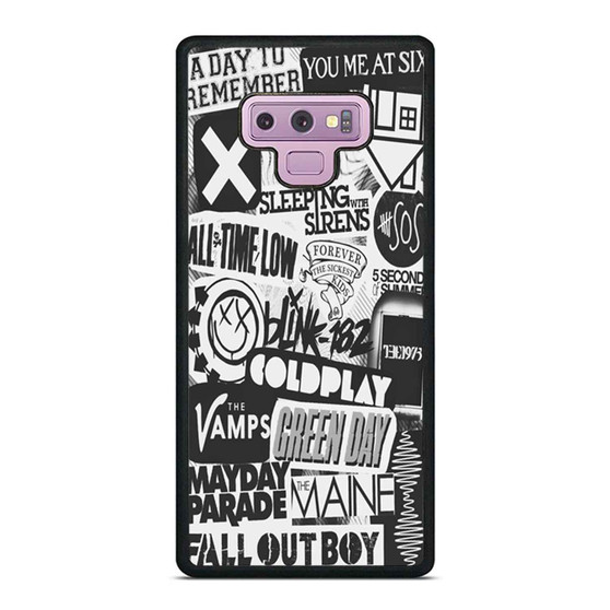 Band Logo Collage Samsung Galaxy Note 9 Case Cover
