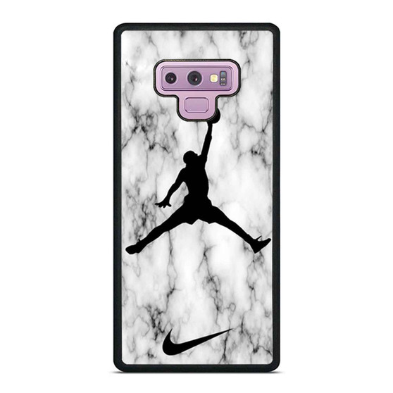 Air Jordan White Marble Samsung Galaxy Note 9 Case Cover