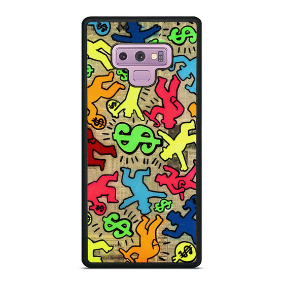 2020 Alec Monopoly Banksy High Quality Handpainted And Keith Haring Samsung Galaxy Note 9 Case Cover