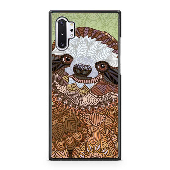 Sloth Etnik Pattern Samsung Galaxy Note 10 / Note 10 Plus Case Cover