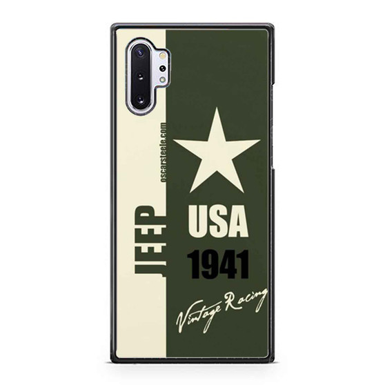 1941 Jeep Green Vintage Racing Series Samsung Galaxy Note 10 / Note 10 Plus Case Cover