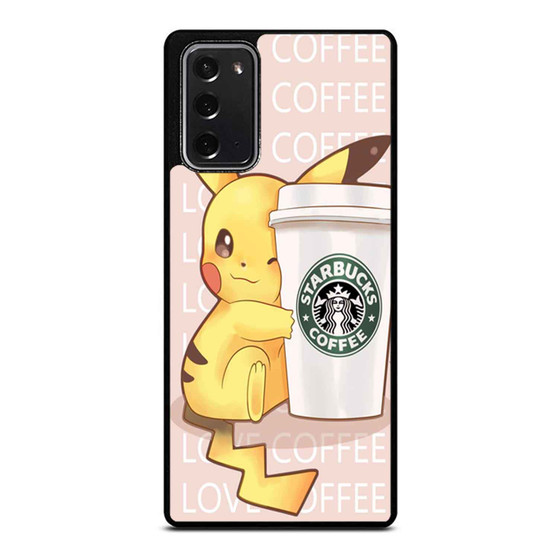 Pokemon Pikachu Love Coffee Samsung Galaxy Note 20 / Note 20 Ultra Case Cover