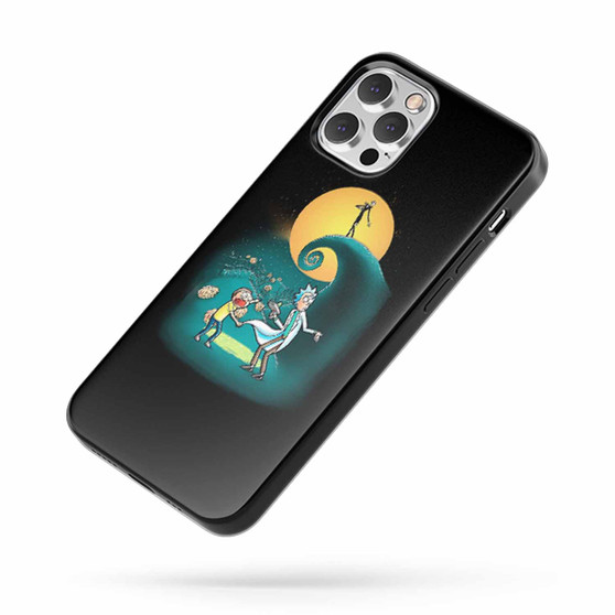 Rick And Morty Portal Nightmare Before Christmas iPhone Case Cover