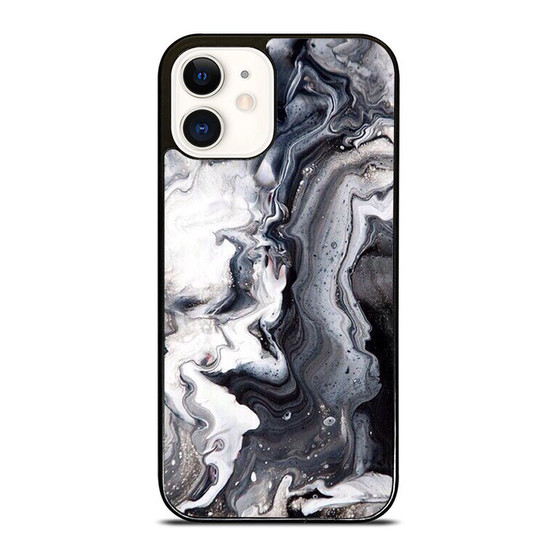 Abstract Water Paint Grey iPhone 12 Mini / 12 / 12 Pro / 12 Pro Max Case Cover
