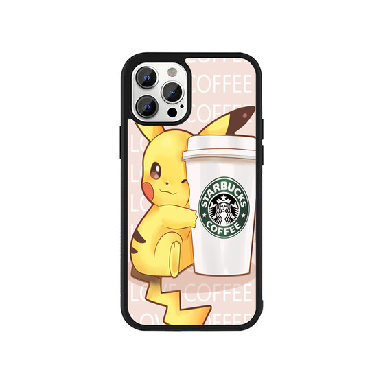 Pikachu Pokemon Coffee iPhone 13 / 13 Mini / 13 Pro / 13 Pro Max Case Cover