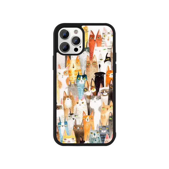 Lots Of Colorful Cats iPhone 13 / 13 Mini / 13 Pro / 13 Pro Max Case Cover