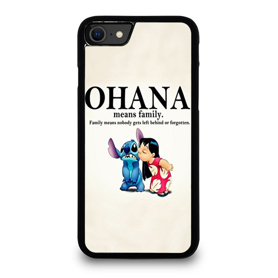 Lilo And Stitch Ohana Means Family iPhone SE 2020 Case Cover