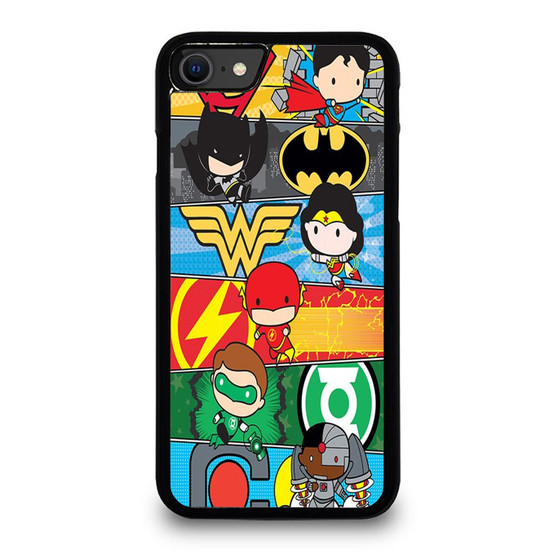 Justice League Dc Comic Chibi iPhone SE 2020 Case Cover