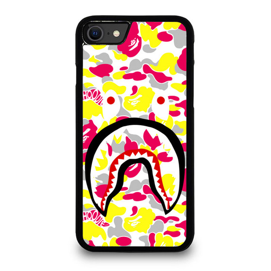 A Bape Shark Camo Logo iPhone SE 2020 Case Cover