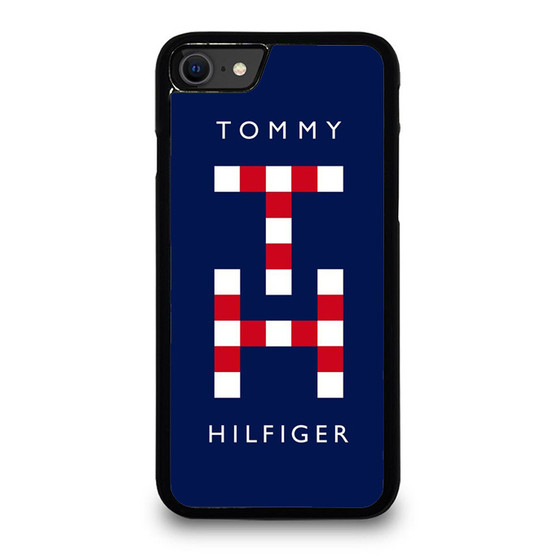 90S Tommy Hilfiger Logo H Cable Knit Vintage iPhone SE 2020 Case Cover