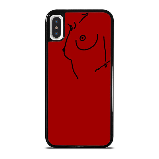 Abstract Art Lines Red iPhone XR / X / XS / XS Max Case Cover