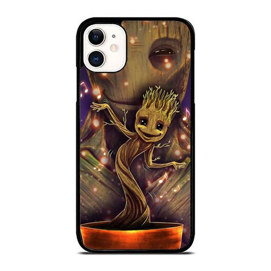 Groot And Baby Groot Guardians Of The Galaxy Baby Groot Cute Marvel iPhone 11 / 11 Pro / 11 Pro Max Case Cover