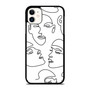 Abstract Minimal Face Line Art iPhone 11 / 11 Pro / 11 Pro Max Case Cover