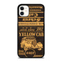A Vintage Yellow Cab Matchbook Cover With A Vintage Yellow Cab iPhone 11 / 11 Pro / 11 Pro Max Case Cover