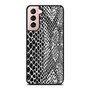 Snakeskin Imitation Black & White Pattern Samsung Galaxy S21 / S21 Plus / S21 Ultra Case Cover