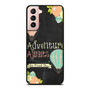Adventure Awaits Go Find It Quote Chalkboard Hot Air Balloon Flower Chalk Travel Samsung Galaxy S21 / S21 Plus / S21 Ultra Case Cover