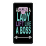 Act Like Lady Lift Like A Boss Funny Gym Fitness Quote Samsung Galaxy Note 9 Case Cover