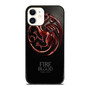 A Song Of Ice And Fire Fire And Blood Game Of Thrones House Targaryen Tv Series iPhone 12 Mini / 12 / 12 Pro / 12 Pro Max Case Cover