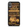 A Vintage Yellow Cab Matchbook Cover With A Vintage Yellow Cab iPhone XR / X / XS / XS Max Case Cover