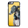 A Greyhound With Headset On Orange Background iPhone 6 / 6S / 6 Plus / 6S Plus Case Cover