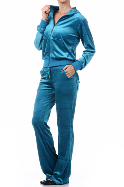 Juniors Black Velour Jogging Suit, Gray Hooded Jacket, Blue Jogging Suit