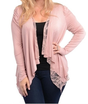 long lace cardigan plus size