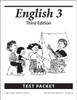 English 3: Writing and Grammar, 3rd edition - Test Packet