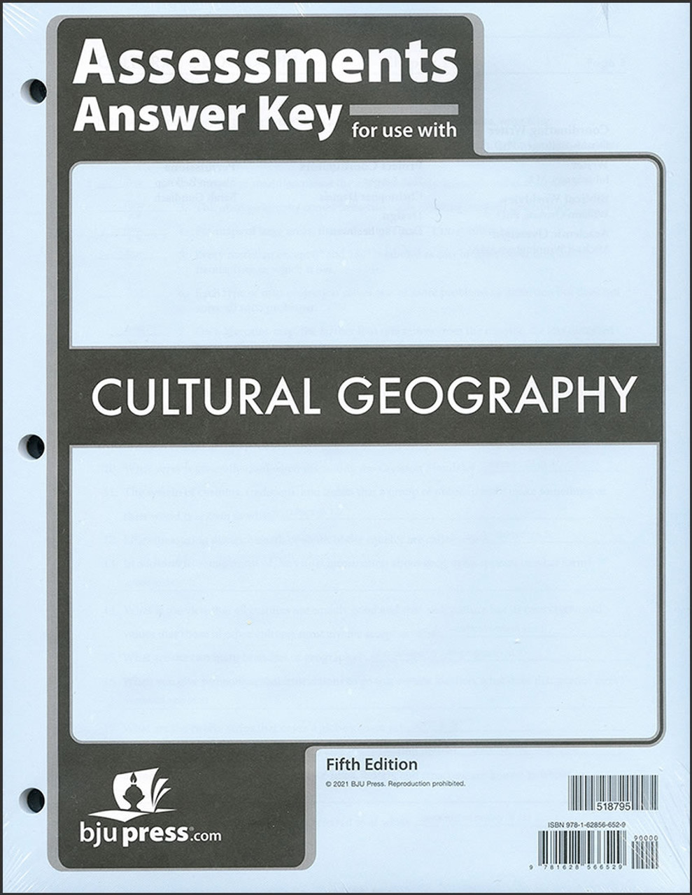 Cultural Geography, 5th edition - Test Answer Key