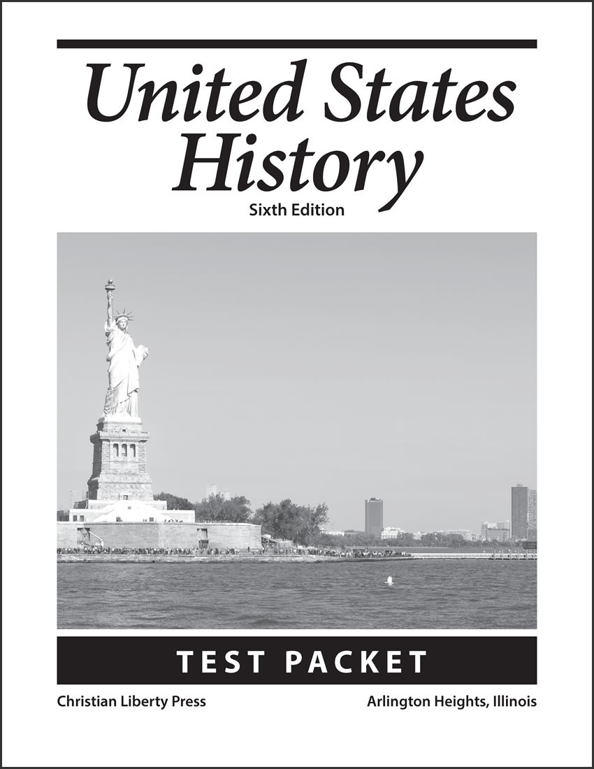 United States History, 6th edition Test Packet